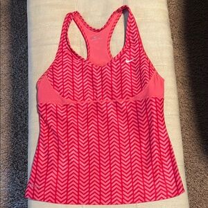 Nike Coral Chevron Supportive Racerback Tank